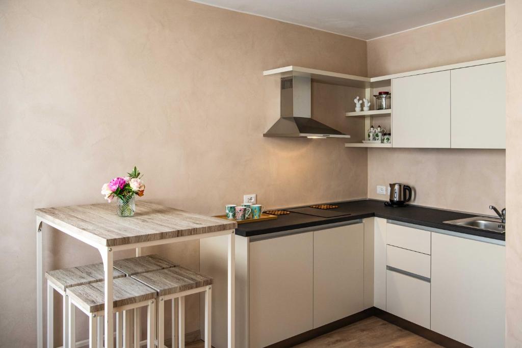 Kuchyň nebo kuchyňský kout v ubytování Corte Torchio B&B