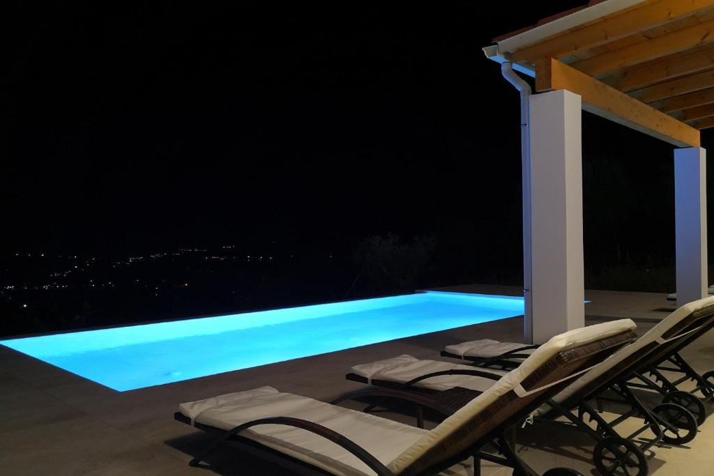 Bazén v ubytování Sunset Sea View Villa 8 nebo v jeho okolí