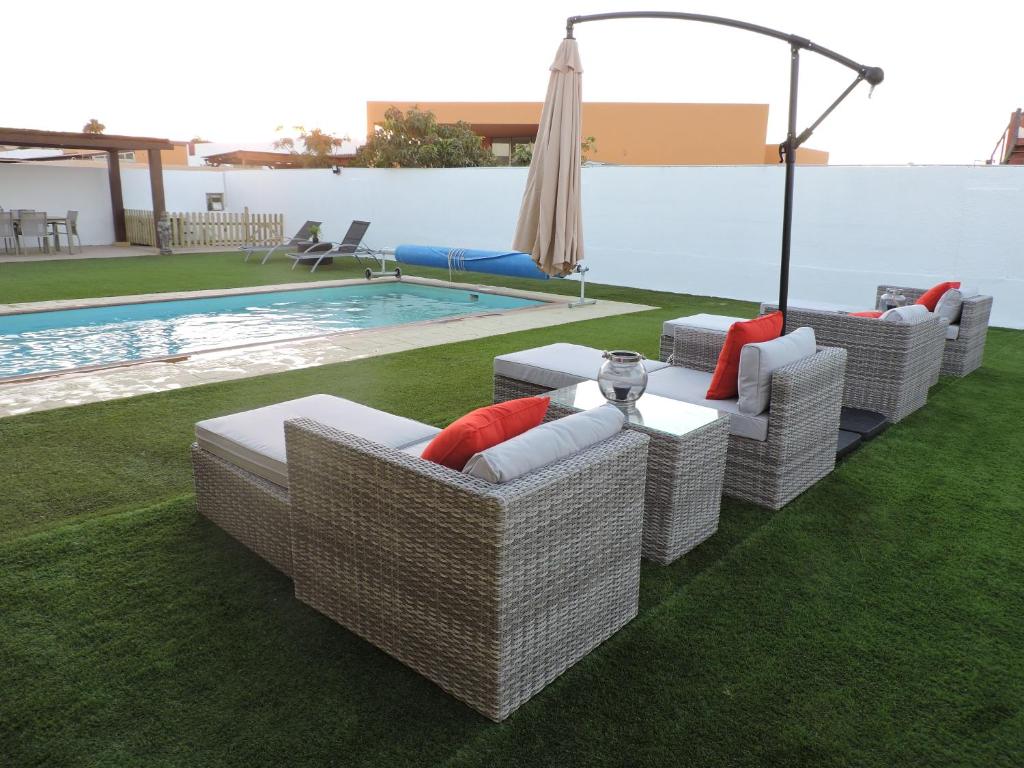 Villas Villa Ventura. Espectacular. Piscina climatizada. en Caleta de Fuste, Fuerteventura