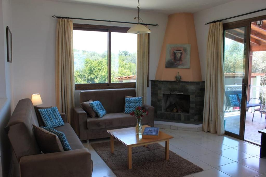 Posezení v ubytování Yiannos House