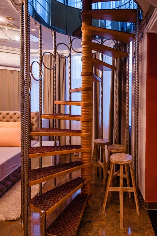 Postel nebo postele na pokoji v ubytování Apartmani Spirit