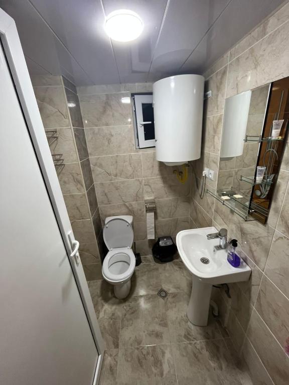 Koupelna v ubytování guest house caucasioni
