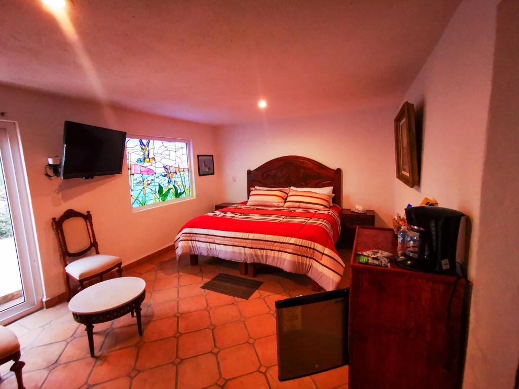 TV a/nebo společenská místnost v ubytování Hotel Chocolate Deluxe