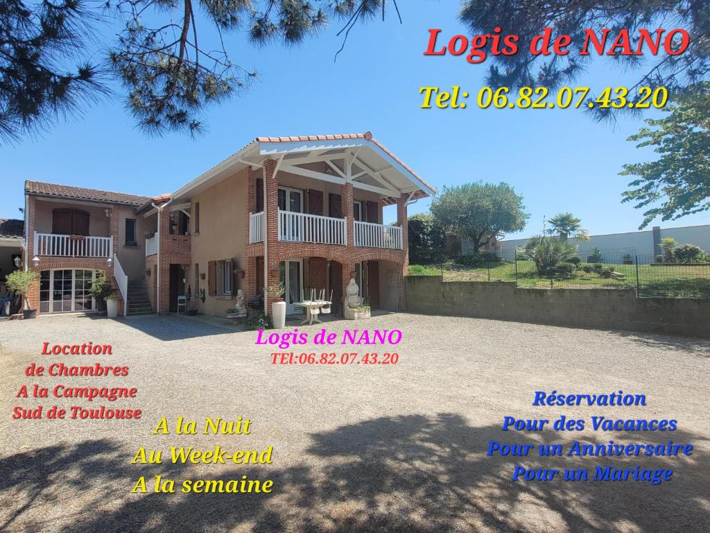 a flyer for a house with descriptions of its properties at LOGIS DE NANO in Gratens