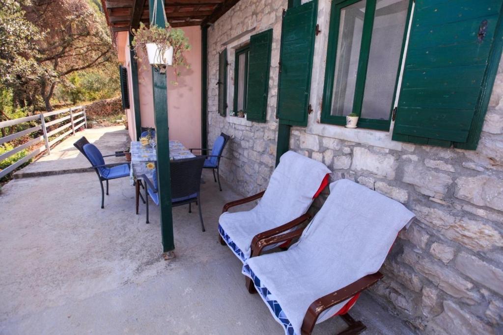 Balkón alebo terasa v ubytovaní Seaside secluded apartments Cove Pobij, Hvar - 7506