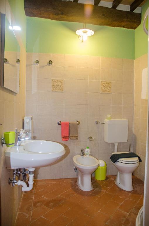Koupelna v ubytování Agriturismo podere Casano