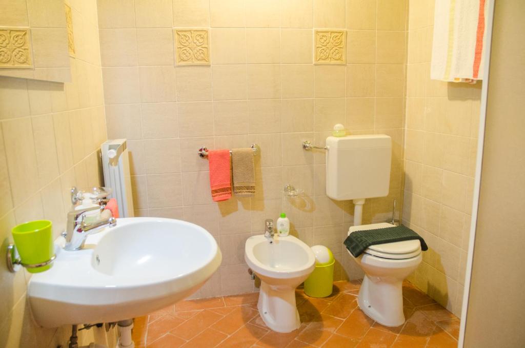 Koupelna v ubytování Agriturismo podere Casano