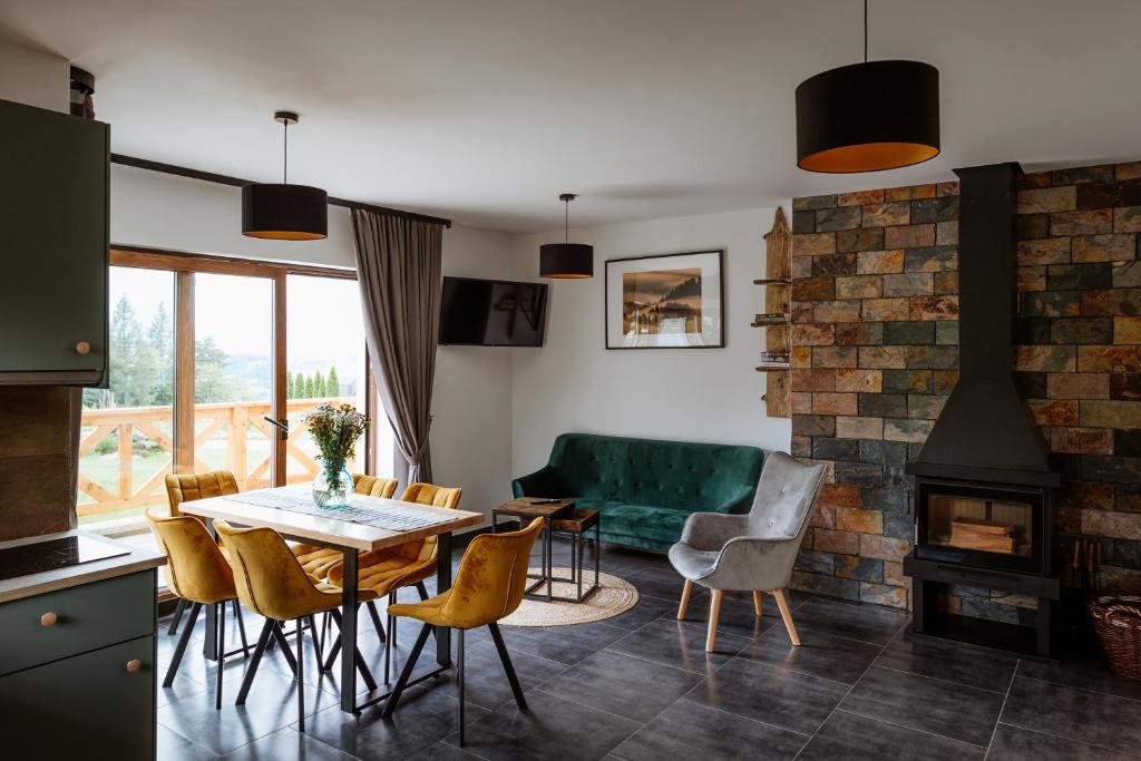Posezení v ubytování Czorsztyn View Apartamenty