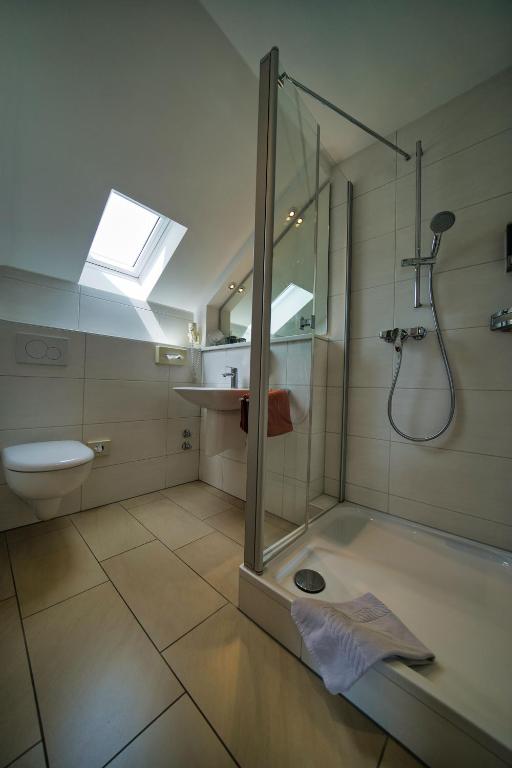 Koupelna v ubytování Hotel Tenner