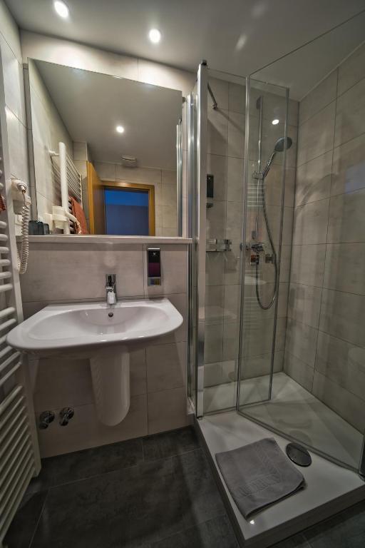 Koupelna v ubytování Hotel Tenner