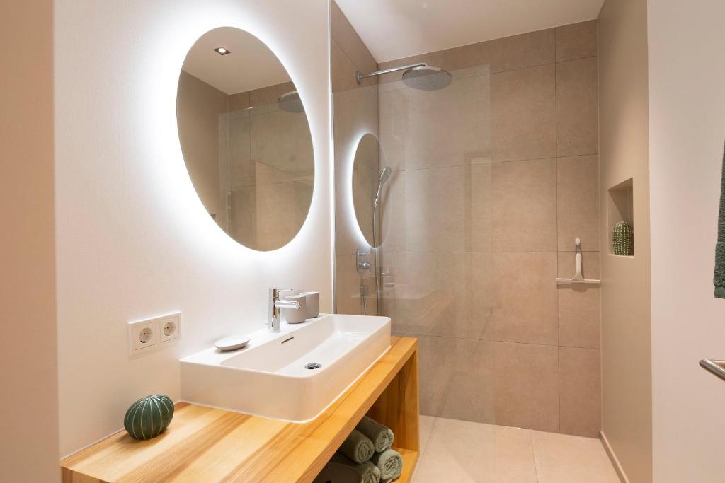 Koupelna v ubytování am Greben Apartments eins - zwei - sechs - sieben