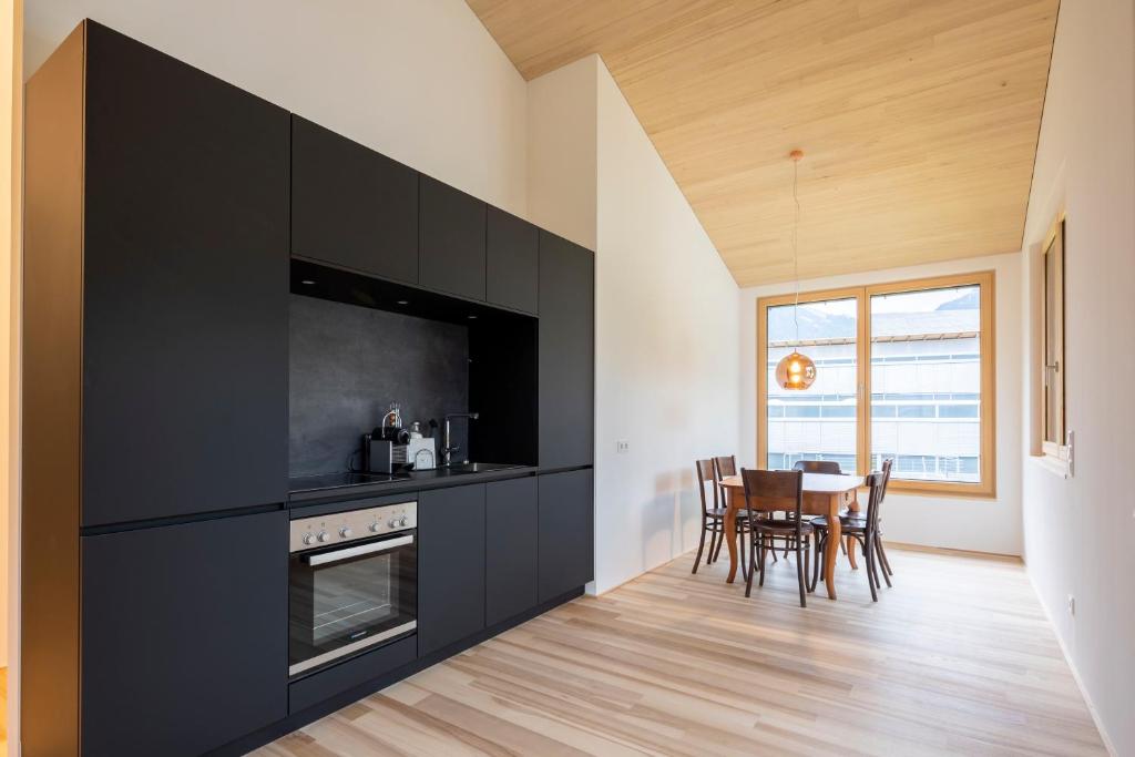 Kuchyň nebo kuchyňský kout v ubytování am Greben Apartments eins - zwei - sechs - sieben