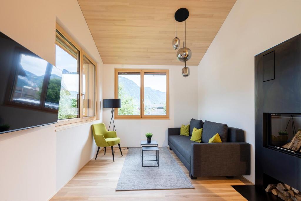 Posezení v ubytování am Greben Apartments eins - zwei - sechs - sieben