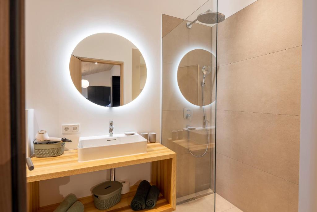 Koupelna v ubytování am Greben Apartments eins - zwei - sechs - sieben