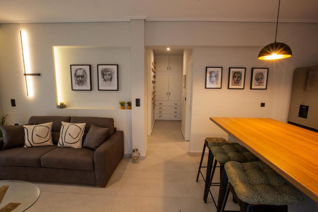 Posezení v ubytování Vallia Suites - Luxury Suite B2