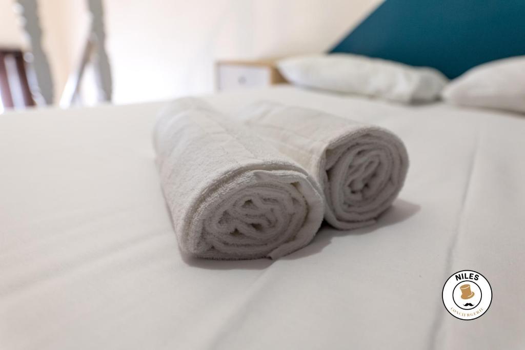 Łóżko lub łóżka w pokoju w obiekcie Le P'ti Pau - Centre de Pau - Appartement lit double