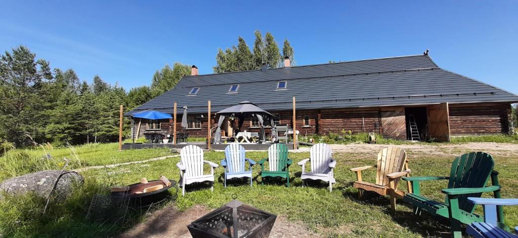 Zahrada ubytování Raistiko Talu- Farmhouse, off-grid cabin and more