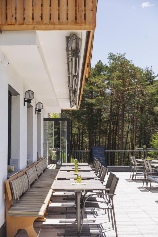 Balkón nebo terasa v ubytování Sinnes Waldrast
