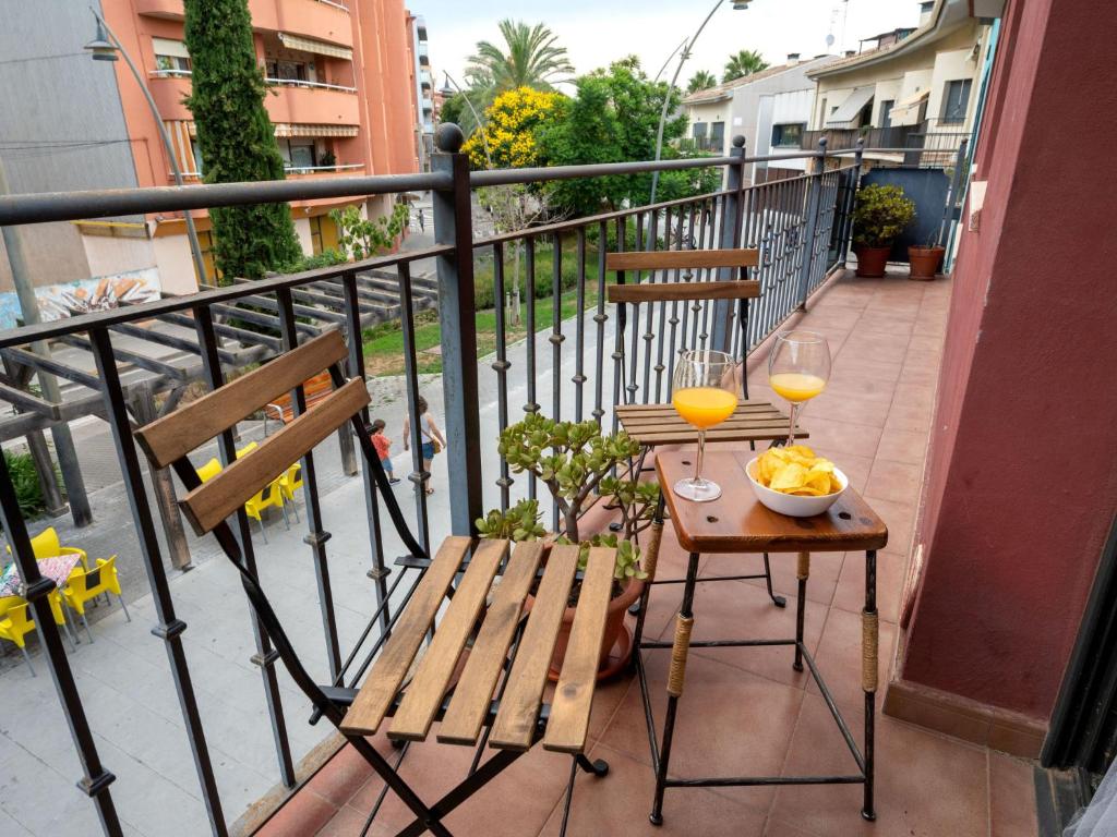 ระเบียงหรือลานระเบียงของ Apartment Ancora by Interhome