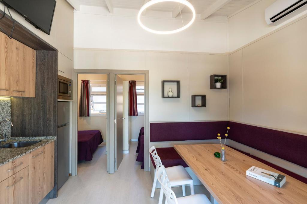 Kuchyň nebo kuchyňský kout v ubytování Camping Del Mar