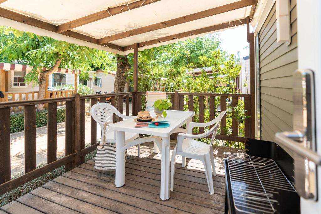 Balkón nebo terasa v ubytování Camping Del Mar