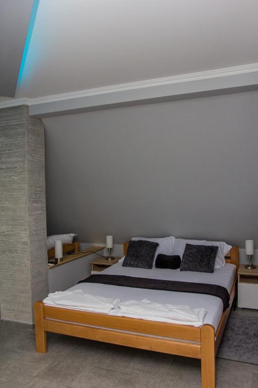 Krevet ili kreveti u jedinici u okviru objekta Feher Akac Guest House