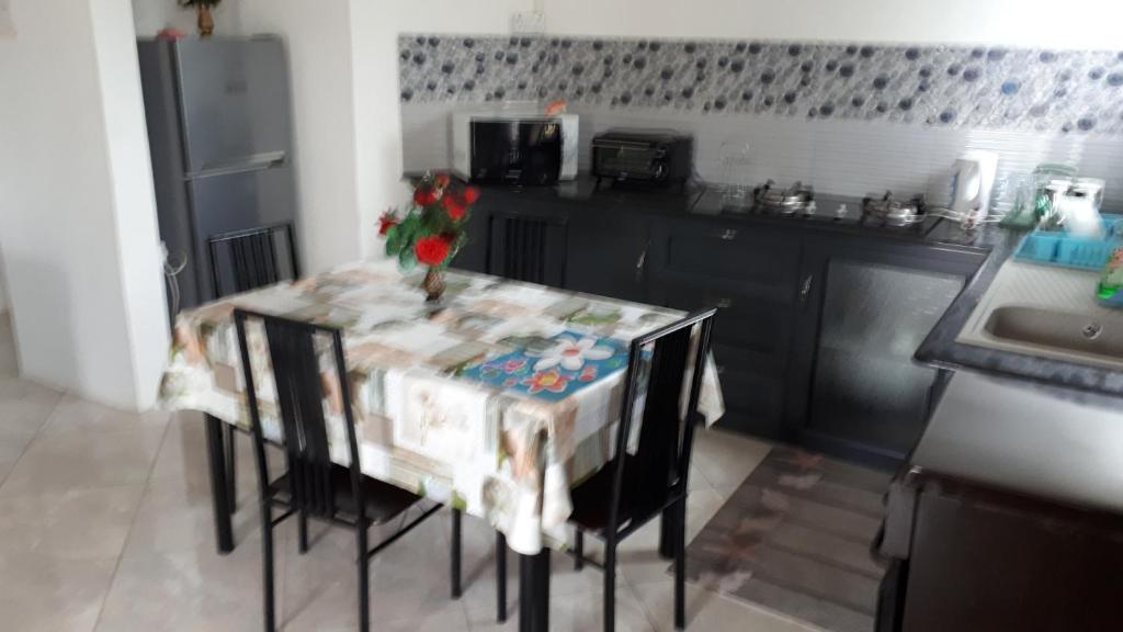 Kuchyň nebo kuchyňský kout v ubytování TOOFANVILLA