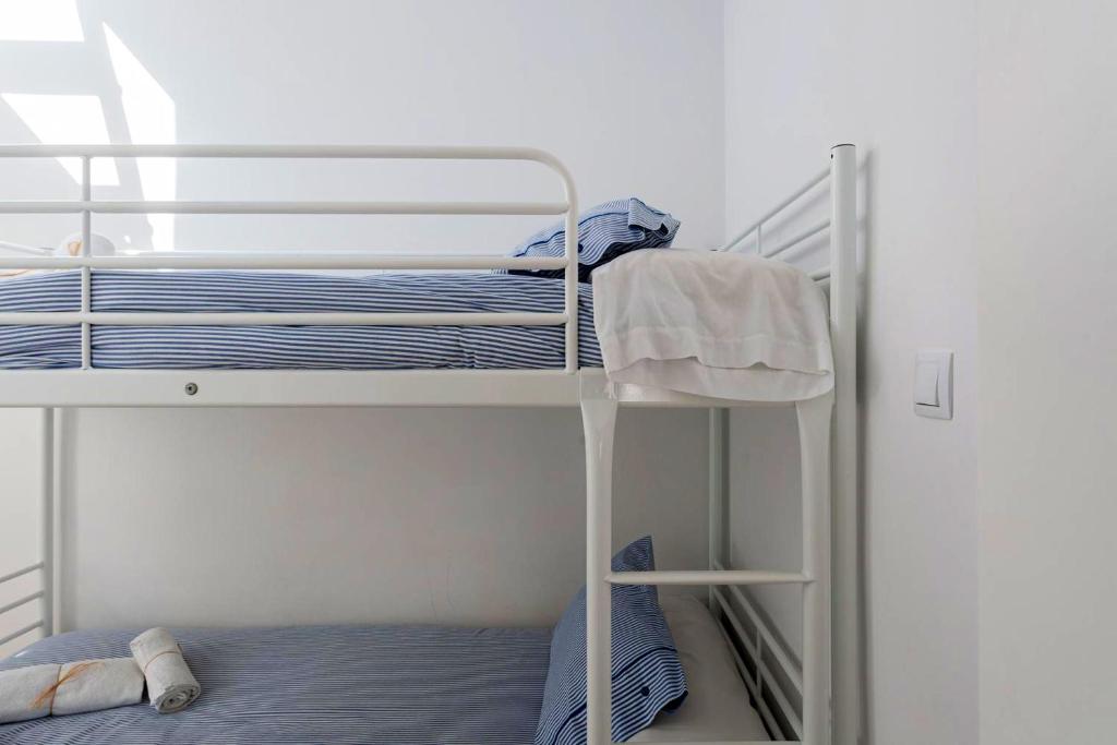 Posteľ alebo postele v izbe v ubytovaní Charming apartment in Llafranc - city view, 70 m²