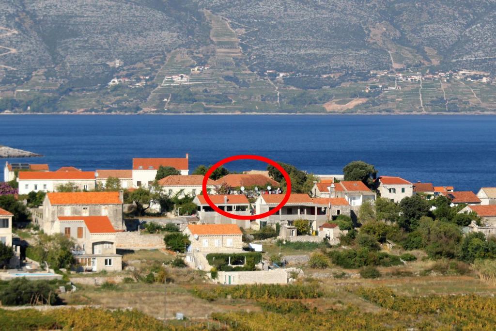 Pohľad z vtáčej perspektívy na ubytovanie Apartments with a parking space Lumbarda, Korcula - 9262