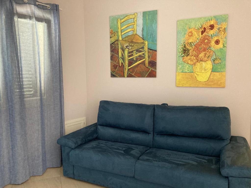 A seating area at Casa Etna Nicolosi