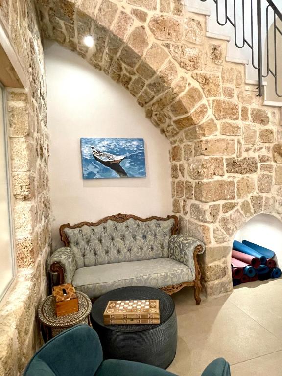 Posezení v ubytování Beit Elfarasha