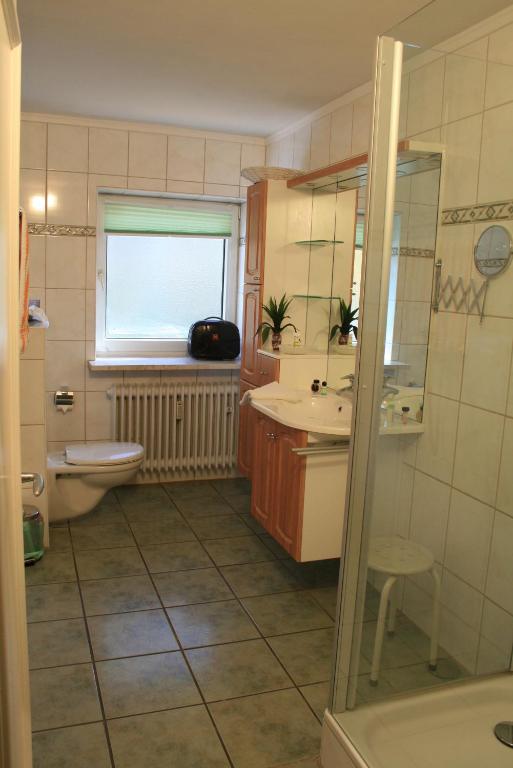Koupelna v ubytování Altes Zollhaus