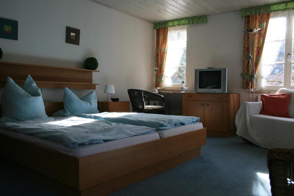 Postel nebo postele na pokoji v ubytování Altes Zollhaus