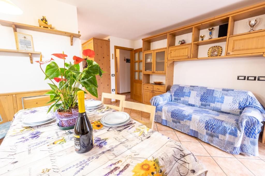 Posezení v ubytování Casa Pergher