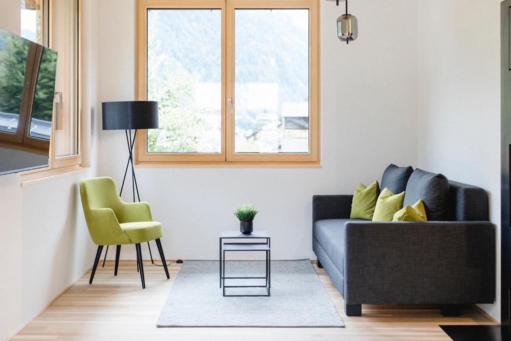 Posezení v ubytování am Greben Apartments eins - zwei - sechs - sieben
