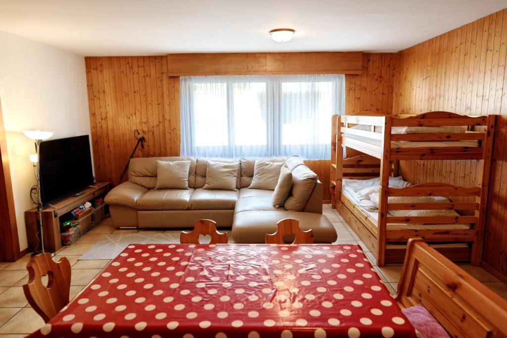 Posezení v ubytování Appartement Le Grand Muveran