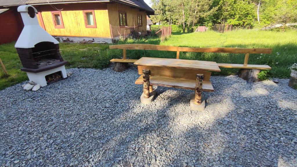 Vonkajšia záhrada v ubytovaní Pokoje u Jędragów