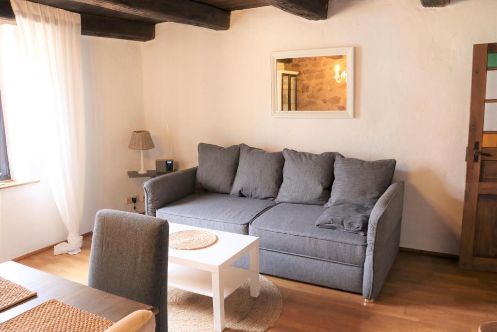 Posezení v ubytování Ferienwohnung, Charmantes Bauernhaus, Ferienhaus