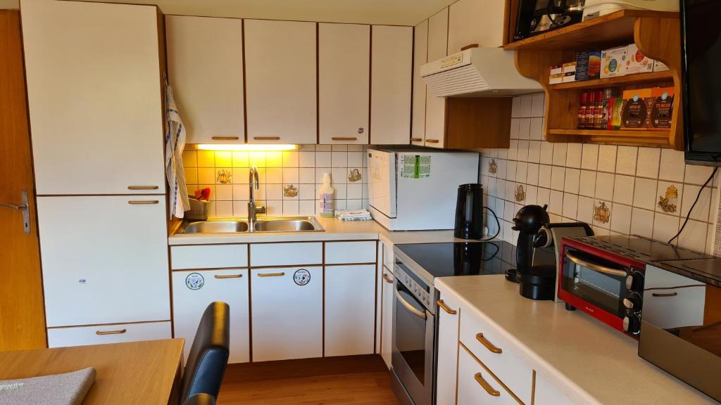 Kuchyň nebo kuchyňský kout v ubytování My Appartement - Haus Waldeck