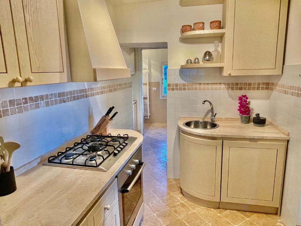 A kitchen or kitchenette at Aria di Collina - Isola d'Elba