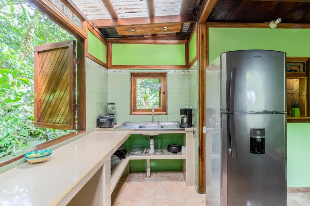 Kuchyň nebo kuchyňský kout v ubytování casa chilamates