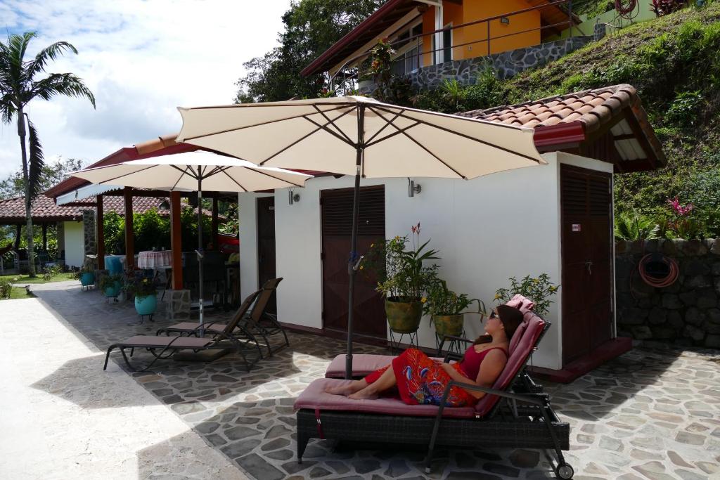 Zahrada ubytování Bungalows Sanlaz