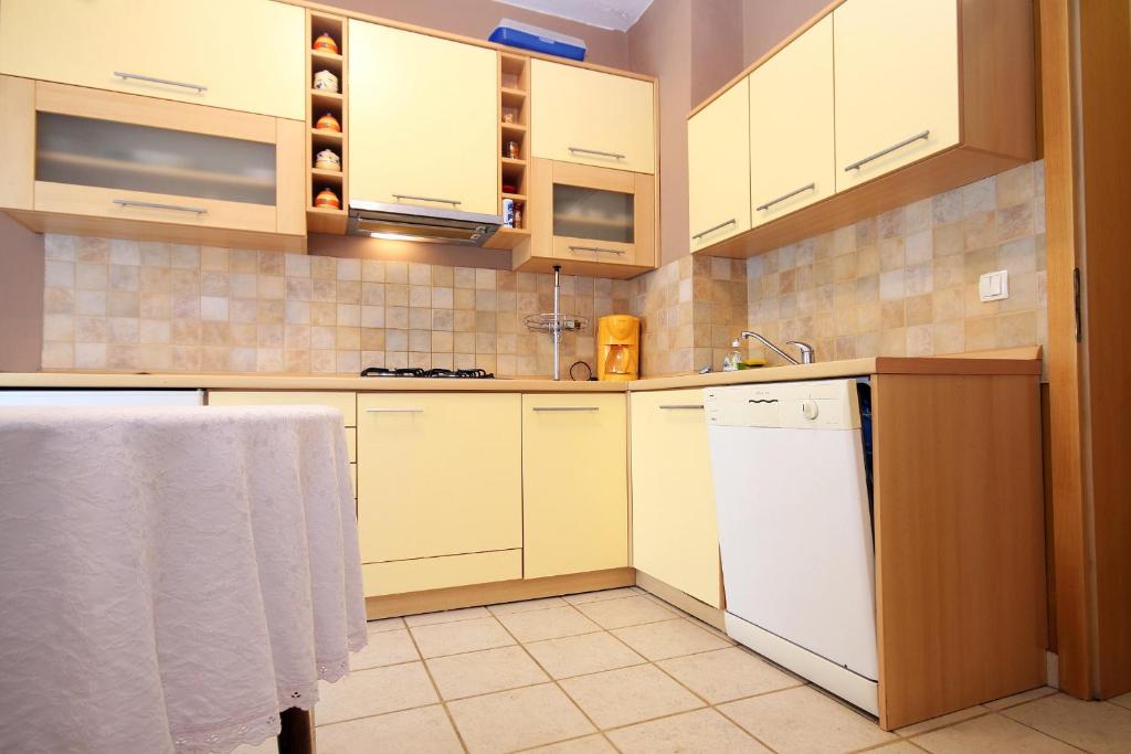 Kuchyň nebo kuchyňský kout v ubytování Apartments by the sea Stara Novalja, Pag - 9416