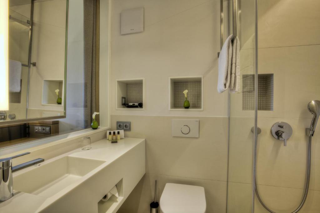 Koupelna v ubytování Hotel zur Post