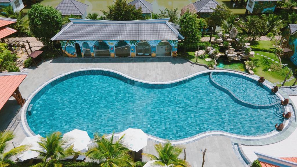 Bazén v ubytování Cantho Eco Resort nebo v jeho okolí