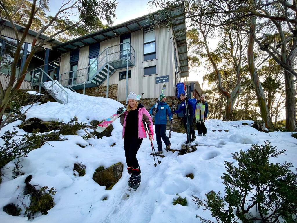 Kış mevsiminde Tanjil Creek Lodge