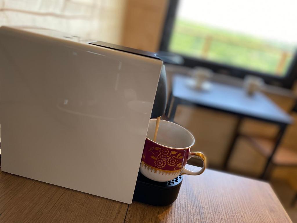 Set per la preparazione di tè e caffè presso Chatka - A - Vyhlídka nad řekou