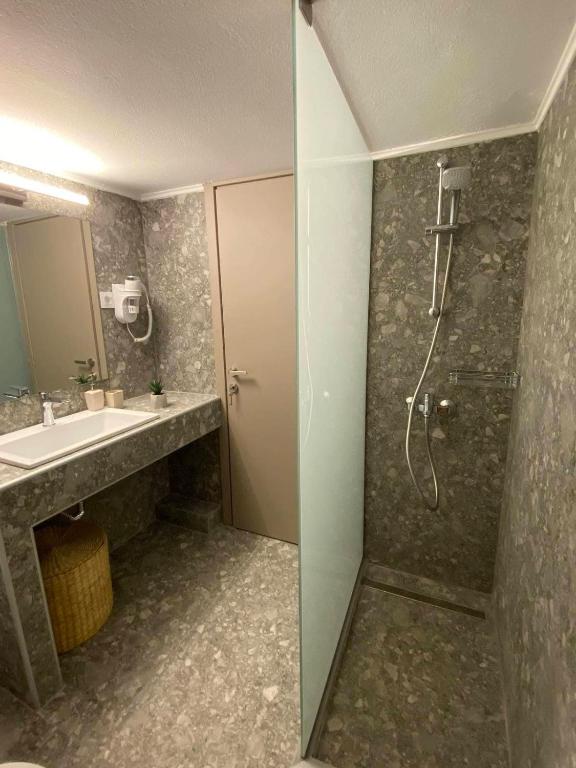 Koupelna v ubytování Chania Central Apartment