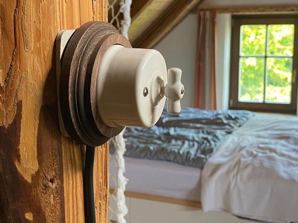 Łóżko lub łóżka w pokoju w obiekcie Apartmány pod Kozákem