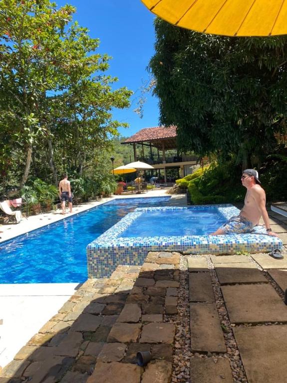 Bazén v ubytování Hotel Casas de Campo El Ciruelo nebo v jeho okolí